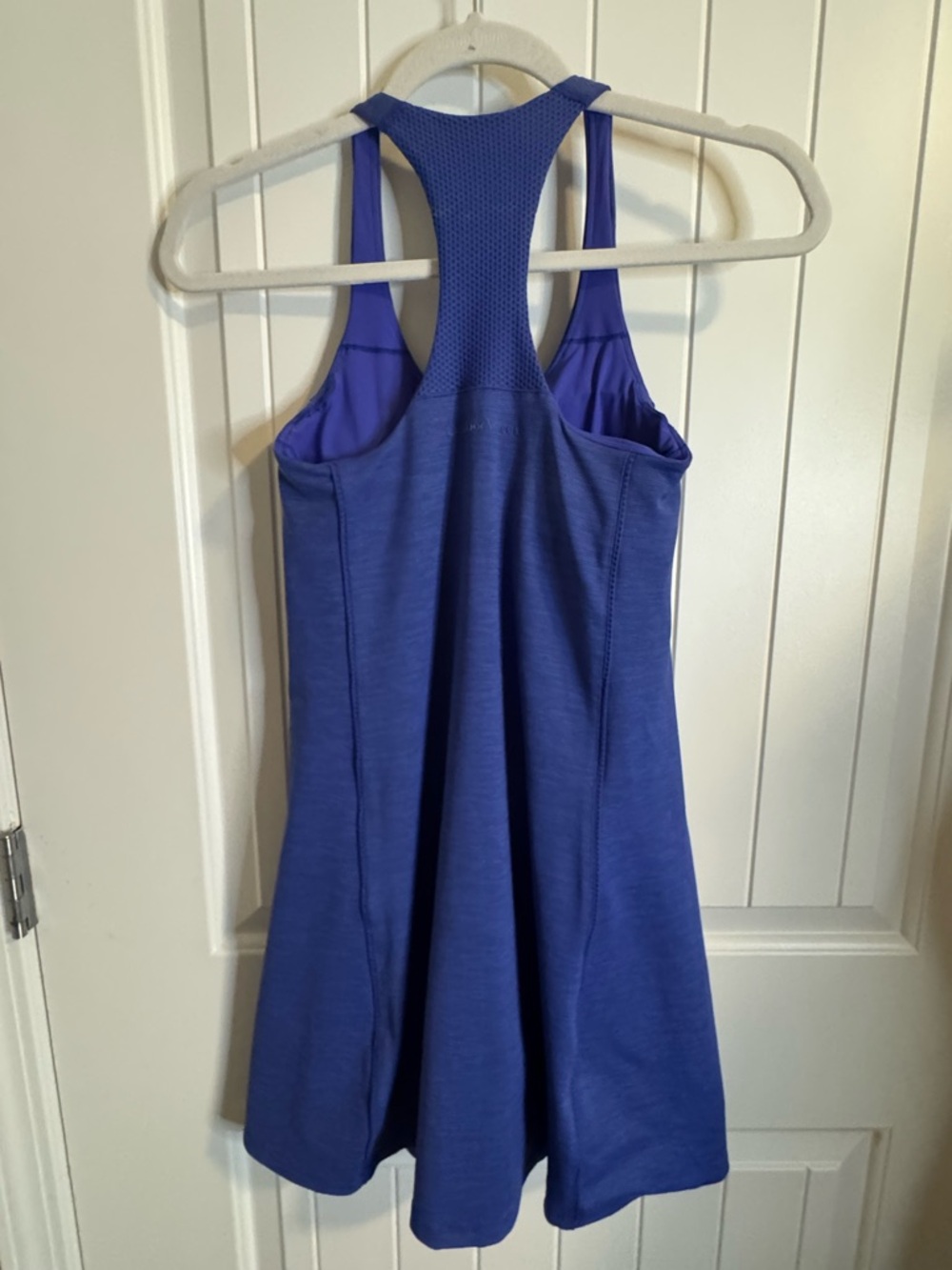 Outdoor Voices Exercise Dress Blue Racerback Built-In Shorts Athletic Dress View 3
